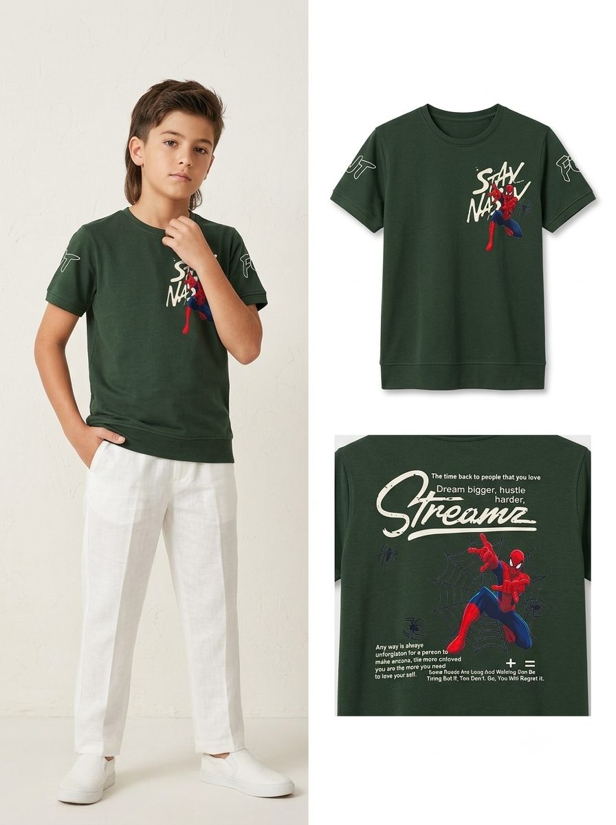 KID'S PRINTED REGULAR FIT T-SHIRT